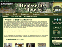 Tablet Screenshot of benezettehotel.com